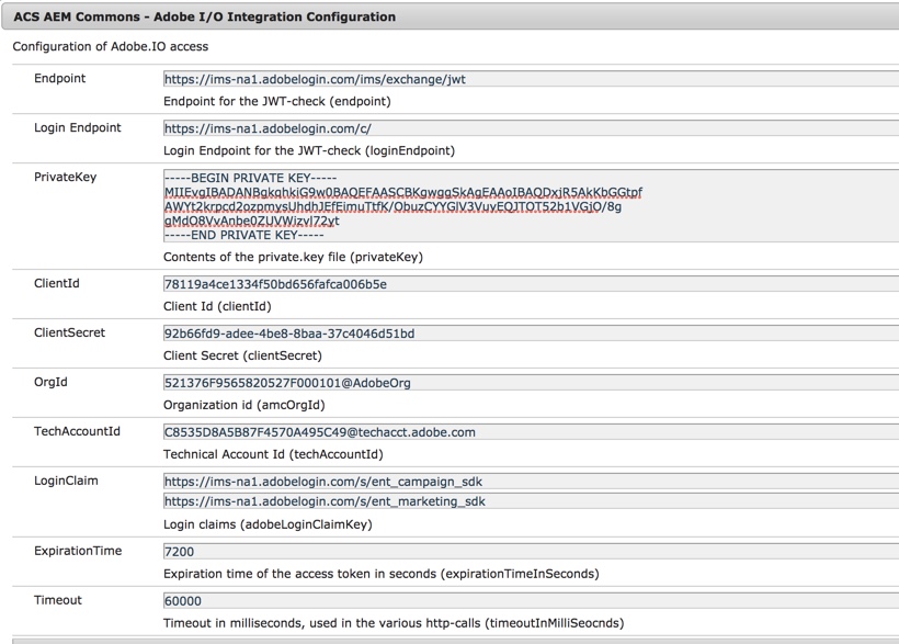 Adobe I/O Integration