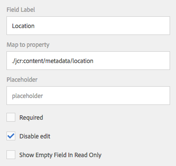 Asset Editor Configuration