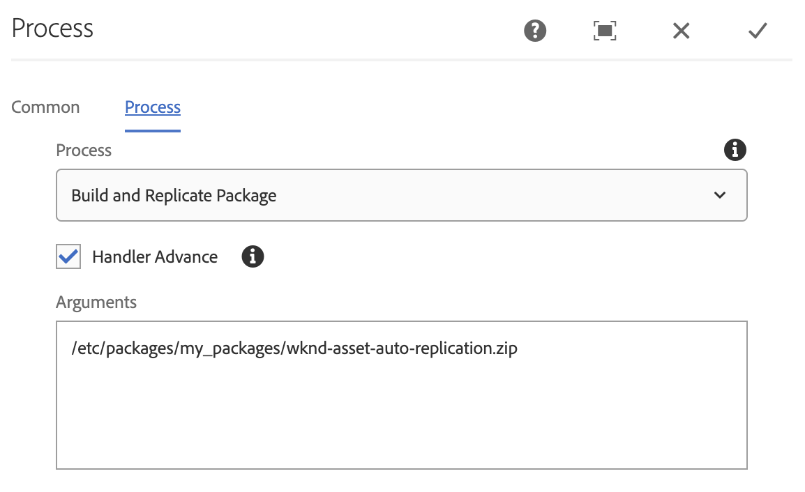 Automatic Package Replication Workflow Configuration