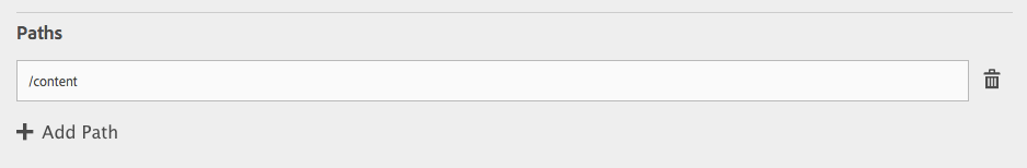 JCR Compare - Configuration - Paths