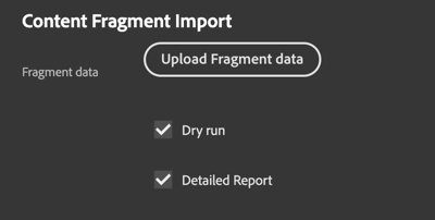 Content Fragment Importer