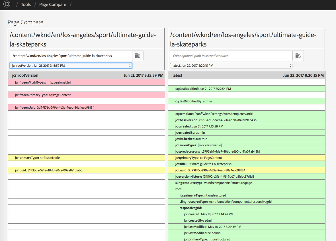 Page Compare